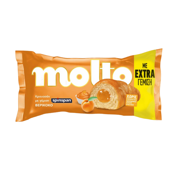 Aprikosencroissant (98g) Molto von Chipita bei Araxxon - Hochwertiges griechisches Produkt. Aprikosencroissant (98g) Molto από Chipita στο Araxxon - Αυθεντικό ελληνικό προϊόν.